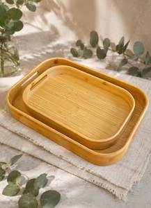 Plateau de service décoratif en bois indien avec incrustations de os, artisanat de haute qualité, directement du fabricant, pour table basse. - Product Image 6