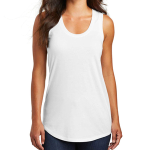 High Quality Women Tank <b>Top</b>-Cotton Bamboo Quick Dry & Breathable Front Logo Gym Style Solid Color Knitted Breathable Casual Fit - Product Image 6