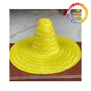 Sombrero Mexicano de Paja Natural Hecho a Mano para Fiestas en la Playa y Festivales - Product Image 1
