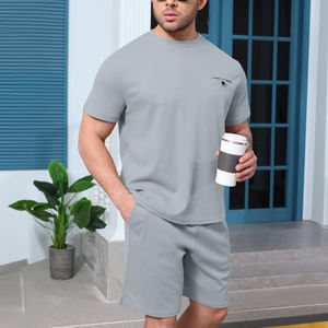 Conjuntos Deportivos de Verano de Manga Corta Más Vendidos para Deportes y Moda en 2026, Chándal Informal con Logotipo Personalizable - Product Image 5