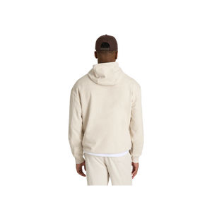 เสื้อฮู้ดผู้ชายสีครีม ทรงปกติ ผ้าฝ้ายเฟรนช์เทอร์รี่ สีพื้น สไตล์ลำลองสำหรับฤดูใบไม้ร่วง ดีไซน์มีกระเป๋า - Product Image 3