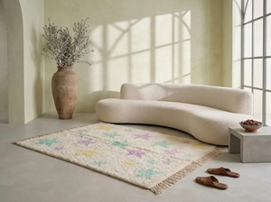 Tapis marocain authentique Beni Ourain Berber, tapis Oriental, 100% tissé à la main, vente en gros - Product Image 3