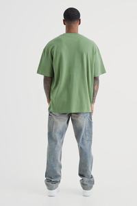 เสื้อยืดคอกลมทรงโอเวอร์ไซส์ผ้าฝ้ายหนา 300 กรัม สำหรับผู้ชาย สไตล์ไฮสตรีท ผลิตในปากีสถาน - Product Image 6