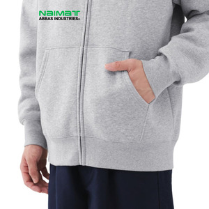 Sudadera con capucha y cremallera completa con ventilación lateral transpirable para hombre, ropa deportiva de entrenamiento, forro polar, paquete deportivo. - Product Image 5