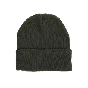 Fashion Wholesale Custom Embroidery Logo Solid Color Acrylic Fiber Warm Winter Beanie with Custom logo Knit Hat Warm Caps - Product Image 6