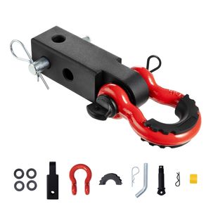Gancio di traino per impieghi gravosi da 66.000 libbre con anello a D e perno di bloccaggio per rimorchi e attacchi traino - Product Image 1