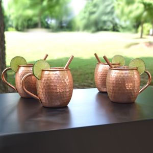 Juego de tazas Moscow Mule de cobre premium, tazas Moscow Mule para cócteles, artículos de bar, proveedor mayorista, marca privada - Product Image 6