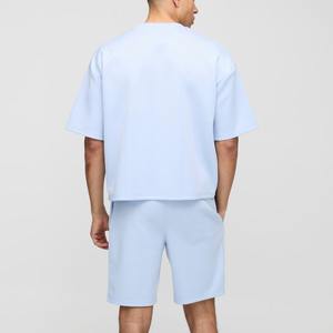 Conjunto de Pantalones Cortos Deportivos para Hombre OEM, Uniforme de Entrenamiento de Fútbol, Camiseta de Manga Corta de Poliéster y Elastano y Pantalones, Traje Deportivo Combinado para Baloncesto - Product Image 5