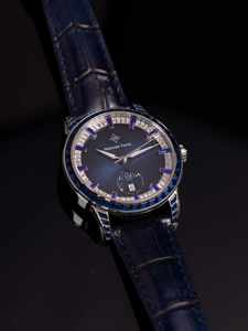 Montre mécanique pour homme Alexander Ferros 9081S-05, automatique, acier inoxydable, boucle en acier inoxydable, saphir, résistante à l'eau 5 BAR, 40 mm, cuir - Product Image 6