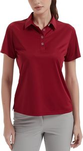 Packs de polos pour femmes en coton à 3 boutons, manches courtes, hauts élégants, chemises professionnelles en coton et polyester, polos de golf pour femmes - Product Image 5