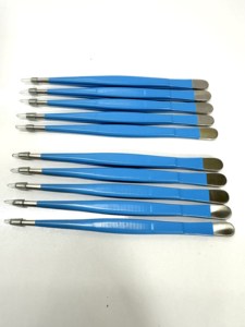 Pinces à tissus de haute qualité 12 cm en acier inoxydable, pinces chirurgicales manuelles de dissection certifiées CE - Product Image 6