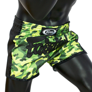 กางเกงมวยไทย Fairtex ขายดี กางเกง MMA สั่งทำพิเศษ OEM ปักโลโก้ด้านหน้า ผ้าซาตินใส่สบาย กางเกงคิกบ็อกซิ่ง แห้งเร็ว - Product Image 4