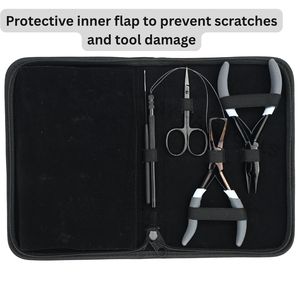 Hair Extension Tools Kit Microlinks Crimping Remover Plier <b>Tape</b> In Hook Loop Wire Parting Finger Curved Needle Mini Scissor Clip - Product Image 5