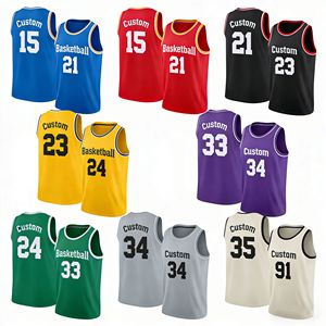 Conjunto de Camisetas de Baloncesto Retro Unisex, Personalizadas al por Mayor, Transpirables, Anti-UV, de Secado Rápido, Sublimadas, con Opción de Tallas Grandes - Product Image 6