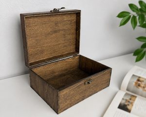 Elegant Handcrafted Carved Acacia Wood Jewelry <b>Box</b> Glossy Finish for Home Decoration Bohemian Style Storage for Jewelry <b>Tools</b> - Product Image 4