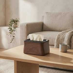 กล่องใส่กระดาษทิชชูไม้แบบสั่งทำทรงสี่เหลี่ยมผืนผ้า - Product Image 1