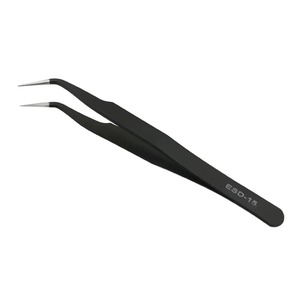Pinzas Antiestáticas ESD de Punta Recta de Acero Inoxidable BAFA SURGICAL INSTRUMENTS BSI-ET-364 para Uso de Precisión en Cejas (1 Unidad) - Product Image 4
