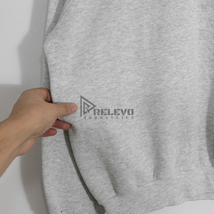 Sweat-shirt en molleton respirant 100% coton 450 g/m², service OEM écologique, pull pour homme - Product Image 3