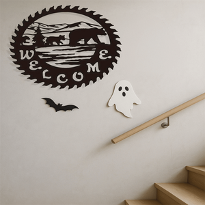 CIFbuy Scultura Orso Gotico in Metallo, Statua Animale per Arredamento Casa, Soggiorno, Halloween, Natale, Decorazione Murale, Servizio di Ritiro - Product Image 3