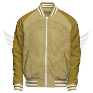 Veste de baseball unisexe d'hiver imperméable et coupe-vent en polyester/coton avec logo couleur personnalisé et design Letterman de qualité - Product Image 1