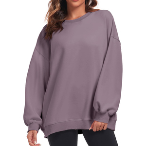 Sweat-shirt pour femme avec impression de logo personnalisé, streetwear, prix de gros, sweat-shirts surdimensionnés imprimés sur mesure pour femmes - Product Image 3