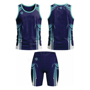 Uniforme Moderno para Atletismo, Ropa Deportiva Ligera para Correr, Conjunto Personalizado con Impresión para Competencia de Equipo - Product Image 3
