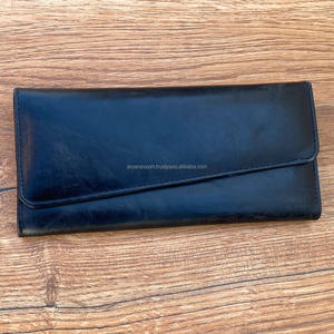 กระเป๋าสตางค์ยาวหนังแท้แบบเต็มรูปแบบสำหรับผู้หญิงกระเป๋าคลัทช์หนังวัวคุณภาพสูงมีช่องใส่บัตรเครดิต - Product Image 2
