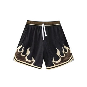 <b>Top</b> Selling 100% Polyester Men's Elastic Waist Shorts Contrast Long <b>String</b> All Over Sublimation Printed Men Basketball Shorts - Product Image 4