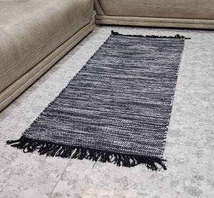 Ensemble de tapis indiens tissés à la main de qualité supérieure, style bohème, en coton, 1800 GSM, lavable, couleur et dimensions personnalisées, décoration intérieure, salon, bureau - Product Image 6