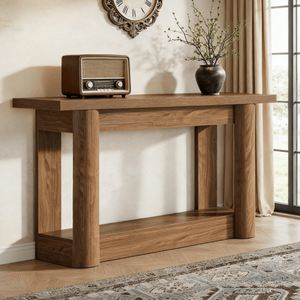 Consolle Lunga in Legno Massello Contemporanea per Casa, Appartamento e Hotel - Product Image 6