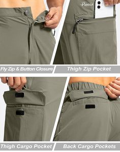 Personalized Logo Printing Men's Clothing Travel Pants Design Your Own Style Adjustable Waist Traveling Trousers Pants For Men - Product Image 4