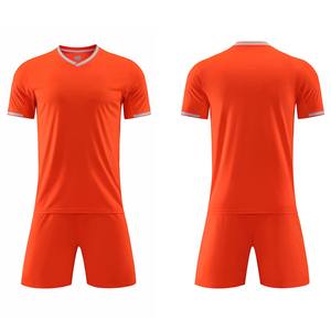 Soccer Jersey Durable Polyester Fabric UPF 50 Quick Dry Breathable Customized Color Uniform Set Lightweight Polyester - Product Image 2