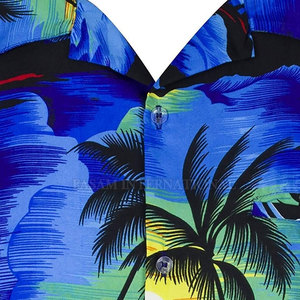 Nouvelles chemises hawaïennes colorées tendance pour l'été, chemises hawaïennes pour hommes fabriquées au Pakistan. - Product Image 4
