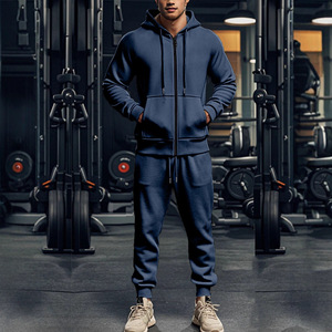 Conjuntos Deportivos de Alta Calidad para Verano y Otoño, Sudadera Holgada, Pantalones Deportivos, Conjuntos de Sudadera con Capucha y Pantalones Deportivos Lisos - Product Image 1