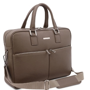 Bolso para portátil de cuero sostenible de alta calidad, resistente al viento, de secado rápido, con múltiples bolsillos, para uso diario, duradero. - Product Image 2