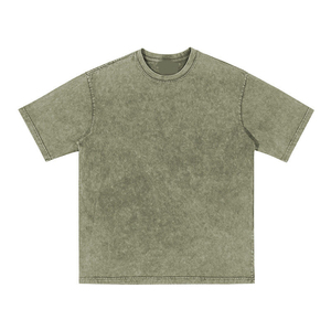 High Quality Custom hip hop Acid Washed T Shirt Wholesale 260 Gsm Heavy Weight Cotton Blank <b>Plain</b> Men Vintage <b>Tshirt</b> - Product Image 2