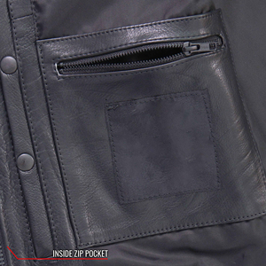 Gilet en cuir décontracté haut de gamme pour l'hiver, style motard, sans manches, avec motif, pour les collections de mode masculine et les acheteurs en gros - Product Image 6