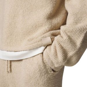 Polo de Manga Larga de Punto Bouclé, Suave y Cómodo, Ideal para Uso Casual y Ajuste Confortable - Product Image 5
