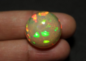 Honeycomb Petter Opal Cabochon 20.5x10.5mm Natural Ethiopian Welo Multi Color Brilliant Cut 24 Carat Super Fine Quality Gemstone - Product Image 6