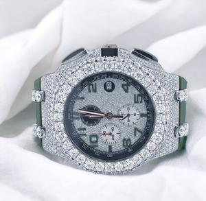 High on Demand Luxury Designed Moissanite <b>Iced</b> <b>Out</b> <b>Watch</b> for Unisex From Indian Supplier at Bulk Price - Product Image 1