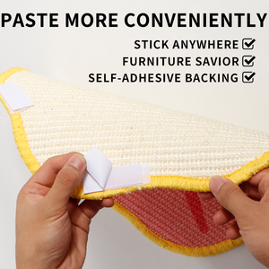 Floral Pattern Yellow Wall <b>Cat</b> Scratcher Cut Flora Pet Scratcher Sisal Scratch Pad Indoor <b>Cat</b> Clawing Toy Adhesive <b>Cat</b> Scratcher - Product Image 5