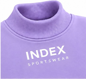 Sudadera Deportiva Index Sportswear, Cuello Alto, Color Morado, Manga Larga, Felpa, Informal, para Otoño, Adulto, Largo Regular - Product Image 6