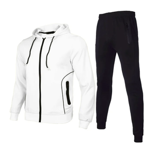 Veste à capuche zippée coupe-vent écologique personnalisée pour homme, tenue de sport d'entraînement automne-hiver pour adultes, vêtements de jogging - Product Image 2