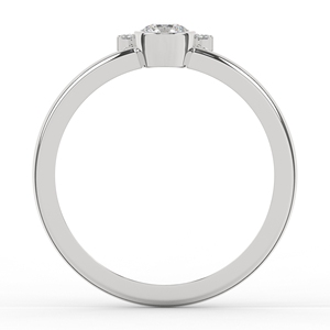 Bague de Mariage de Luxe pour Femme en Argent 925 avec Diamant Moissanite Taille Brillant de Haute Qualité, Motif Arche, Idéal pour Cadeau Fin - Product Image 4