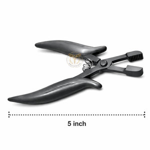 Pinzas para Remover Extensiones de Cabello, Herramienta para Eliminar Pegamento de Queratina, Mordazas Texturizadas de Acero Inoxidable, Herramienta Profesional para Extensiones de Cabello, Mango Negro - Product Image 3