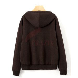Sudaderas con cremallera de pedrería, mezcla de algodón de alto gramaje, ropa casual de estilo urbano, fabricante, proveedor de fábrica - Product Image 2