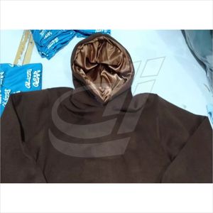 Sweat-shirt à capuche à manches longues en Satin avec imprimé de lettres - Product Image 5