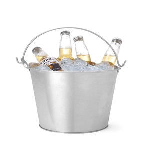 Shiny Large Oval Metal Ice <b>Buckets</b> Classic Design 5L Capacity Portable & Durable Assorted Party Refreshments Wholesale Prices - Product Image 4
