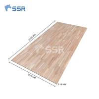 Panneau de joint de doigt en bois Melia-Sapele Wood/Chinaberry/Melia Taille 1220*2440 Joint de doigt latéral pour meubles de salon de chambre à coucher