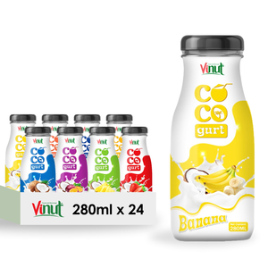 ผู้ผลิตเครื่องดื่มโคโคเกิร์ตกล้วยแบบฉลากส่วนตัว ขนาด 500 มล. ขวด PET ยี่ห้อ VINUT รับผลิตแบบ OEM ODM สูตรเครื่องดื่มขายส่งครึ่งราคา - Product Image 1